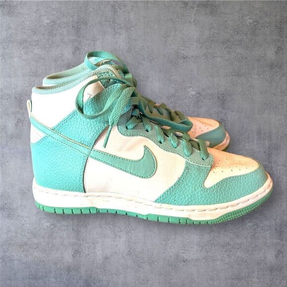 Nike‎ Dunk High Pro SB Sea Crystal White Teal Sneakers 6Y Kids - Picture 1 of 7
